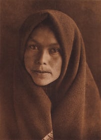 Edward S. Curtis, PLATE 66 A Woman of Kiusta Haida, CA, 1915