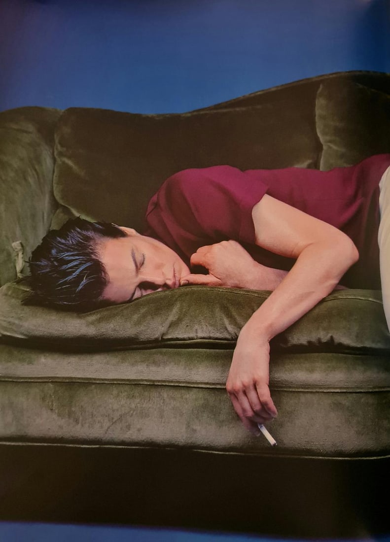 Michel Compte, Kim Bassinger as a young man: Photographer: Michel Comte (born 19 February 1954) is a Swiss artist, filmmaker, fashion and portrait photographer. Subject/Title: Frida Kahlo Date Of Negative: Undated Type Of Print: Sheet Fed Photog