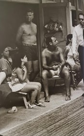Terry O'Neill, Sinatra With His Stand In (Front)And His Protective Escorts Arriving On Location In