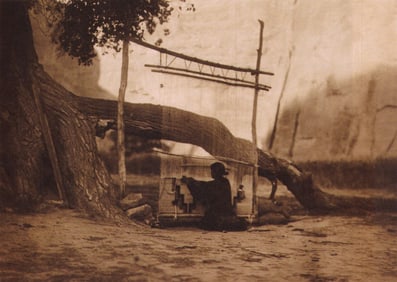 Edward S. Curtis, PLATE 73 The Blanket Weaver Navaho, 1904