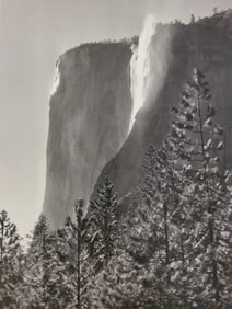 Ansel Adams, El Capitan Fall, Yosemite National Park, California, 1952