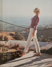 Marilyn Monroe overlooking Los Angeles