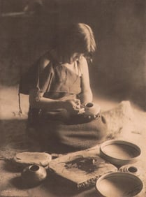 Edward S. Curtis, PLATE 81 The Potter (Nampeyo)  Hopi, CA, 1906