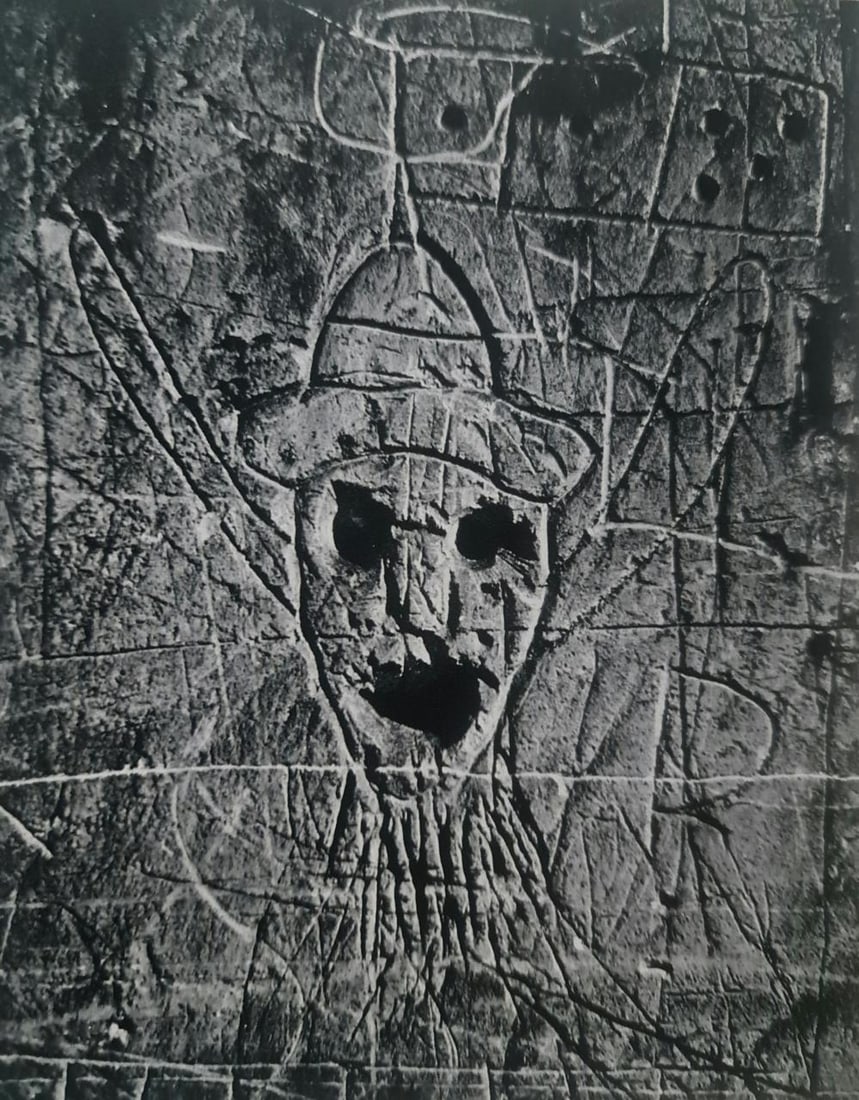 Brassai, Graffiti, n.d. - 1: Photographer: Brassai (pseudonym of Gyula Halász, 1899 – 1984) - historically important Hungarian photographer, sculptor and filmmaker who rose to fame in France. Title: Graffiti, n.d. Type Of Prin