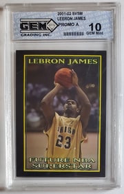 Lebron James 2001-02 Promo Card Gem Mint 10