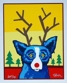George Rodrigue, Blue Dog - 'Truly Rudy', Signed Limited Edition Silkscreen