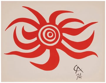 Alexander Calder, 'Sunburst' from Flying Colors suite 1974-1975