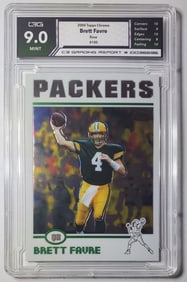 Brett Favre Topps Chrome Card Gem Mint 9