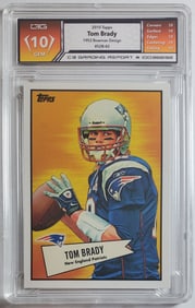 Tom Brady Topps Card 2010 Gem Mint 10