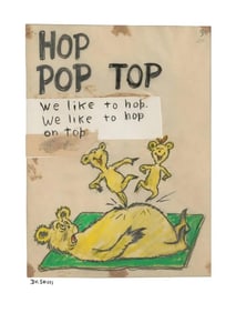 Dr. Seuss, 'Hop Pop Top' Signed & Numbered