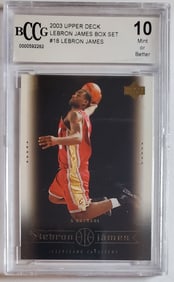 Lebron James, Rookie Basketball Sports Card, 2003, Upper Deck Gem Mint 10