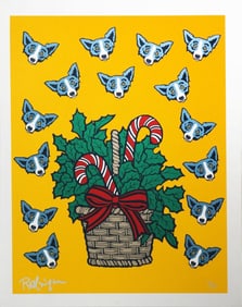 George Rodrigue, Blue Dog - 'High On Sugar', Signed Limited Edition Silkscreen