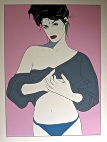 Patrick Nagel - Rare Large Charlotte Serigraph 1987