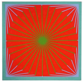 Richard Anuszkiewicz Screenprint 'Christmas Star'