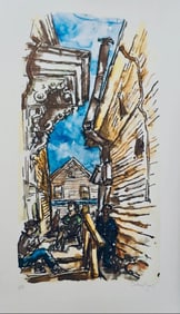 Chaim Gross, New England Street Scene Hand-Signed & Numbered