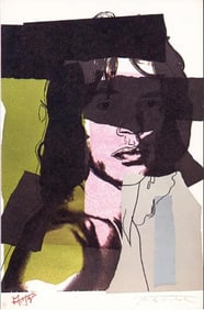 Andy Warhol, 'Mick Jagger Fsii.145', Framed Announcement-Card, 1975