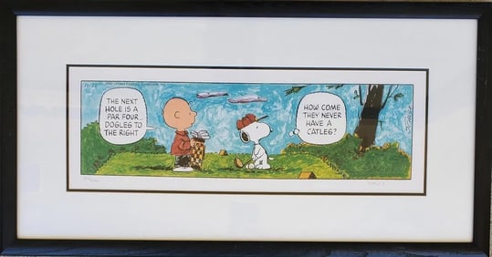 Charles Schulz "Catleg" 182/500 Framed, Lithograph