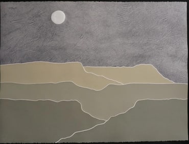 Peter Keefer, Taos Dusk, 1980, Serigraph