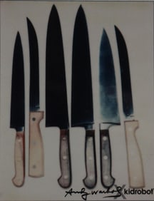 Andy Warhol (After), 'Knives' 1981, Framed Estate Polaroid