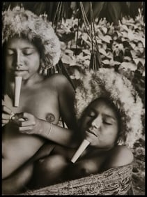 Sebastiao Salgado, 2 Zo'e women, Para, Brazil, 2011