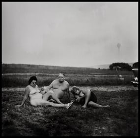 Diane Arbus, A family one evening in a nudist camp, Pa., 1965