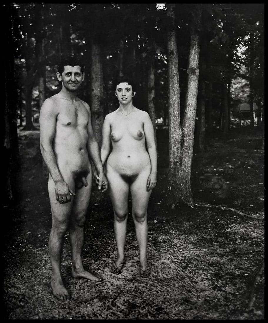 Diane Arbus, A husband and wife in the woods at a nudist camp, N.J., 1963 (1 of 1)