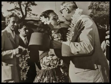 Adolphe Sylvain, General de Gaulle's visit Tahiti, 1956