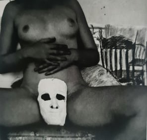 Francesca Woodman, Face, Providence, Rhode Island, 1976