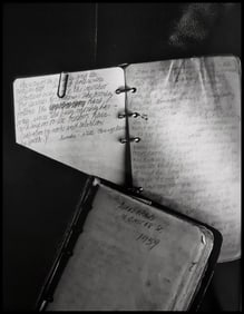 Diane Arbus, A pile of Diane Arbus notebooks including 1959 Notebook, 1959
