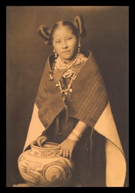 Edward S. Curtis, PLATE 2 Untitled (Maki Girl With Jar), 1900