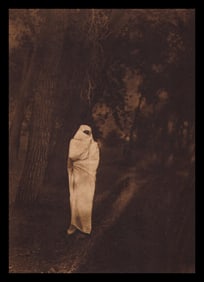 Edward S. Curtis, PLATE 7 Waiting in the Forest Cheyenne, 1910