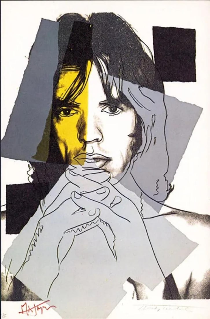 Andy Warhol, 'Mick Jagger Fsii.143', Framed Announcement-Card, 1975 (1 of 2)