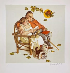 Norman Rockwell, 'Fondly Do We Remember', signed & numbered lithograph, 1977