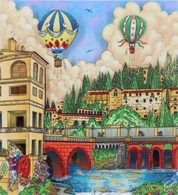 Charles Fazzino, 'Romeo And Juliet', Signed Limited Edition 3D Serigraph