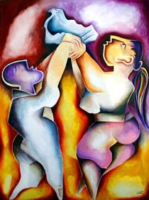 Alexandra Nechita, 'Peace Keepers', Signed Limited Edition Lithograph