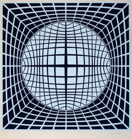 Victor Vasarely, 'Ter Ur', Hand Signed Limited Edition Serigraph