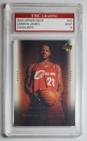 Lebron James Upper Deck Rookie Card Gem Mint 9
