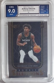 Anthony Edwards Panini Select Gem Mint 9