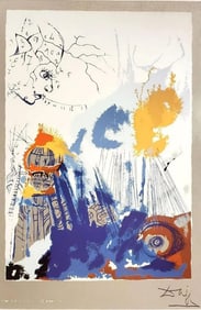 Salvador Dali, The Builder, From The Professions Series, Signed Limited Edition Screen Print