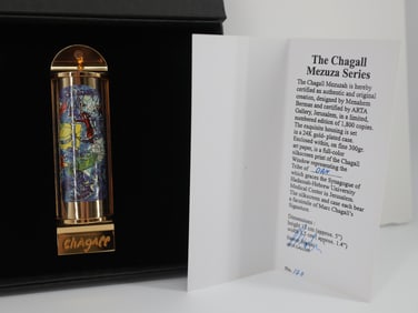 Marc Chagall, 'Dan', 24K Gold Plated Limited Edition Mezuzah