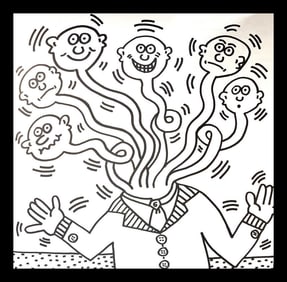 Keith Haring, Untitled V, Lithograph, 1985 - 1