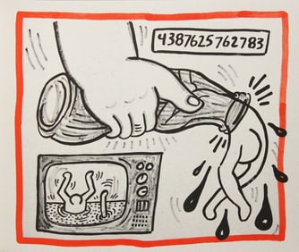 Keith Haring, 'Against all odds', Limited Edition silkscreen, 1990
