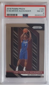 Shai Gilegeous-Alexander Rookie Card PSA 8