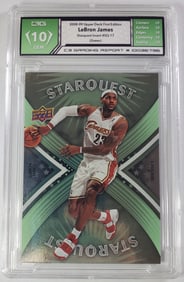 Lebron James 2004 Upper Deck Starquest Card Gem 10