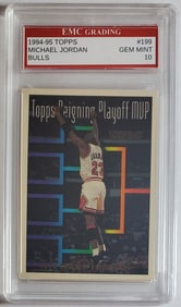 Michael Jordan Topps Gold Card Gem Mint 10