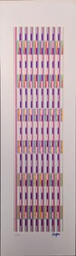 Yaacov Agam, Vertical Orchestration, Signed Limited Edition Serigraph 4/54