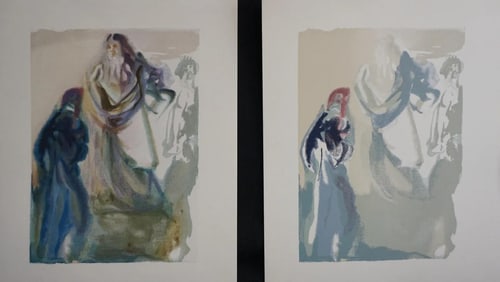 Salvador Dali, Divine Comedy Heaven Canto 27 Decomp (2 Pieces)