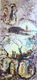 Homer Castello Untitled Original, 1956, Oil Paint On Board