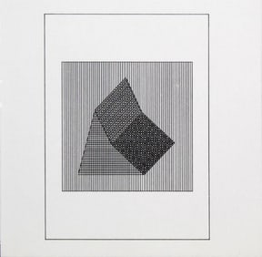Sol Lewitt, 'Untitled' - 3D Parallelogram, From The Suite 'Ficciones', Silkscreen