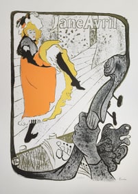 Henri De Toulouse Lautrec, 'Jane Avril Jardin De Paris'